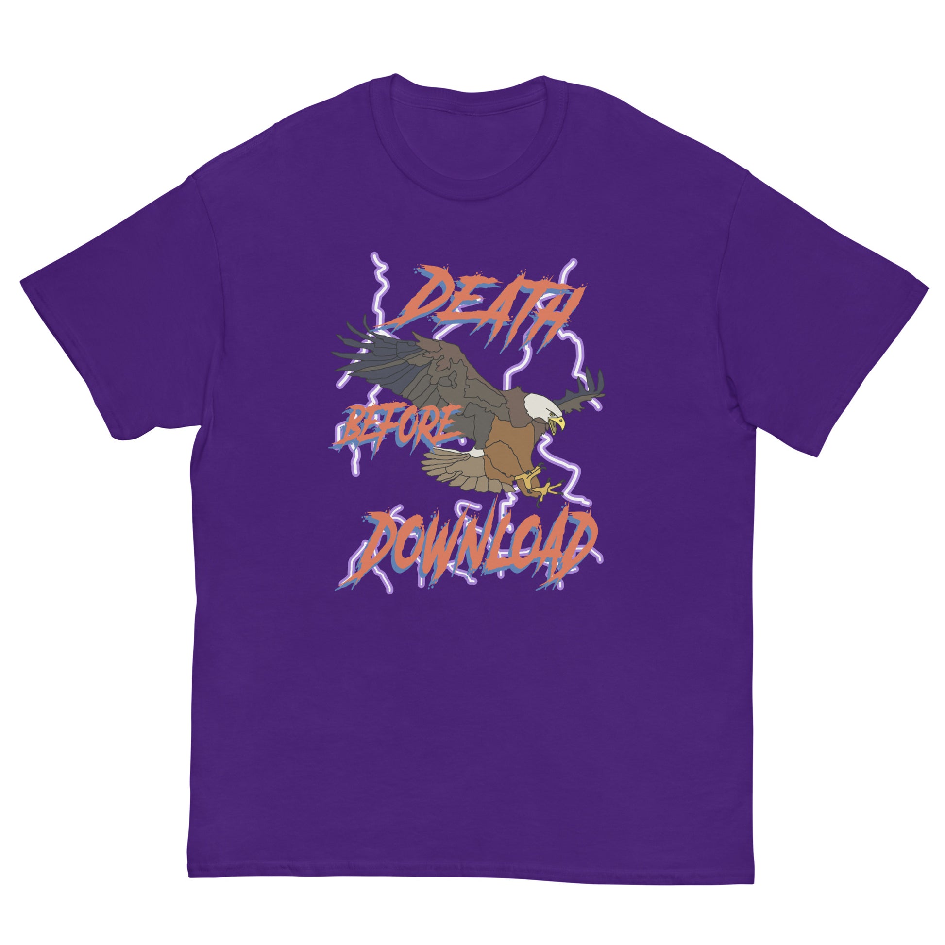 Death before download printed T-shirt 