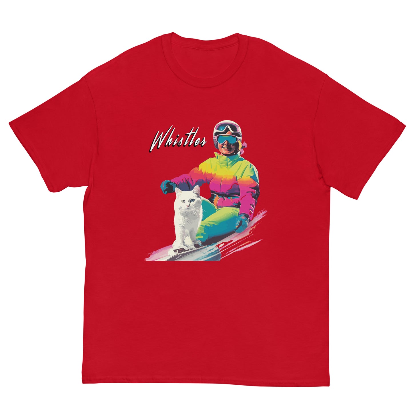 Whistler cat skiing printed t-shirt