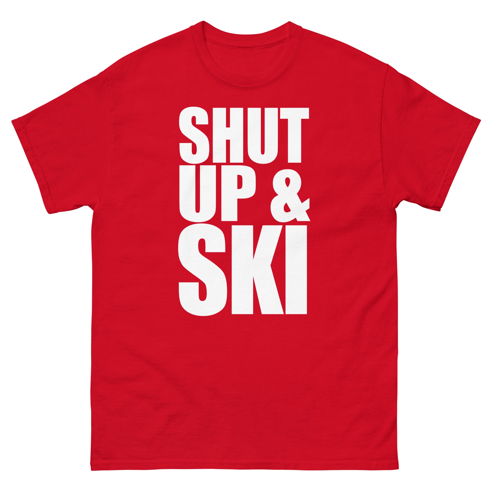 Shut up and ski printed t-shirt by Whistler shirts