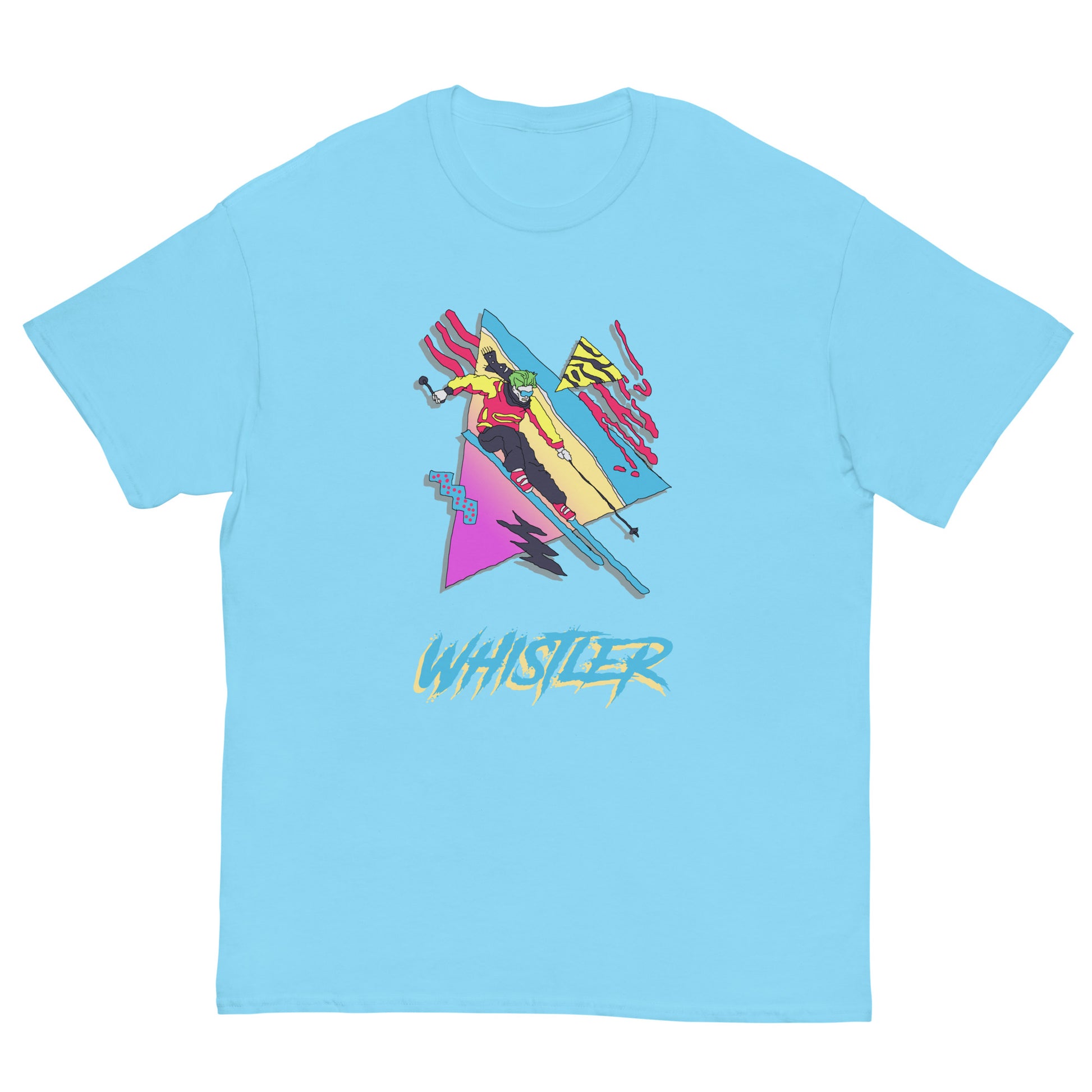 colourful whistler print t-shirt