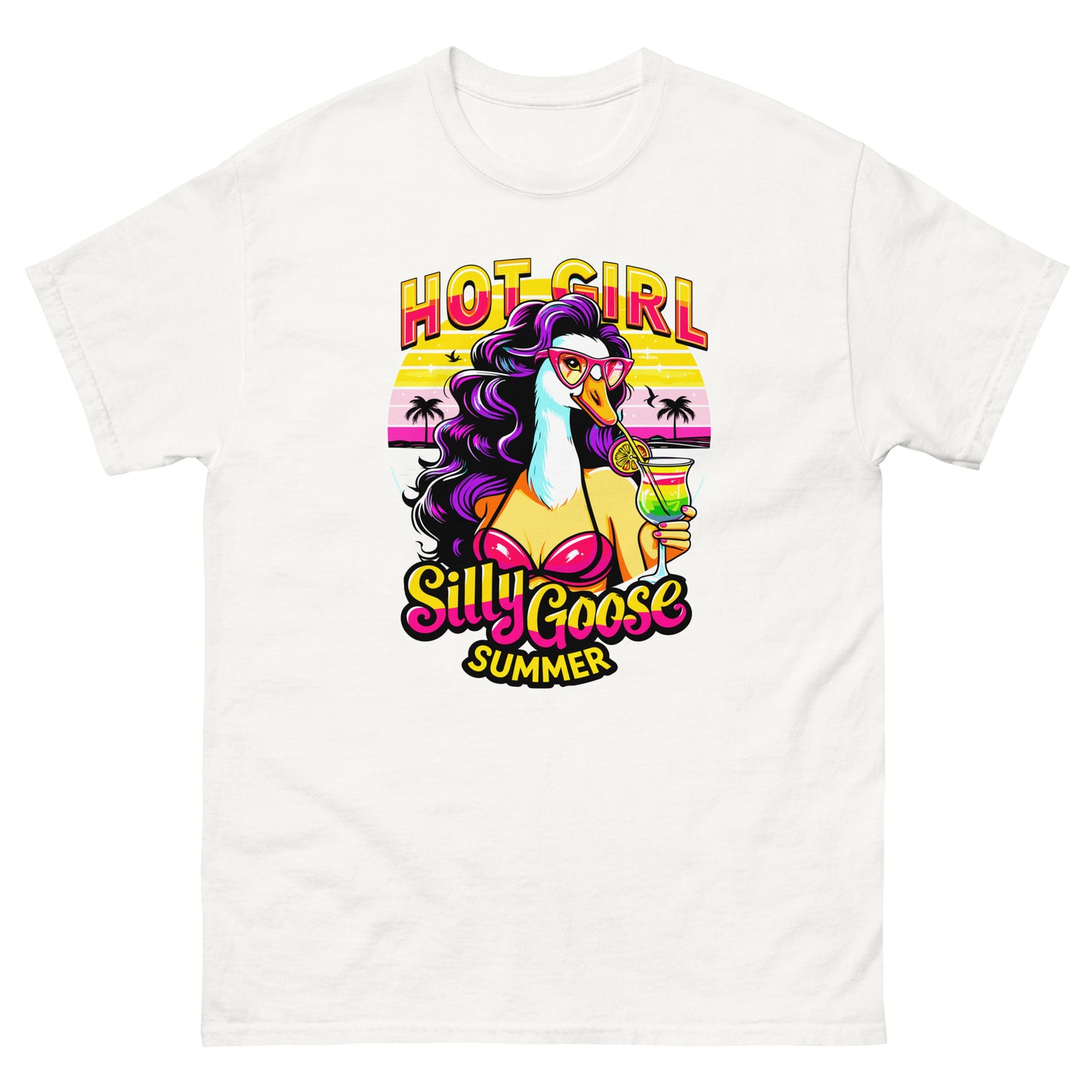 Hot Girl Silly Goose Summer design printed on T-shirt by Whistler Shirts