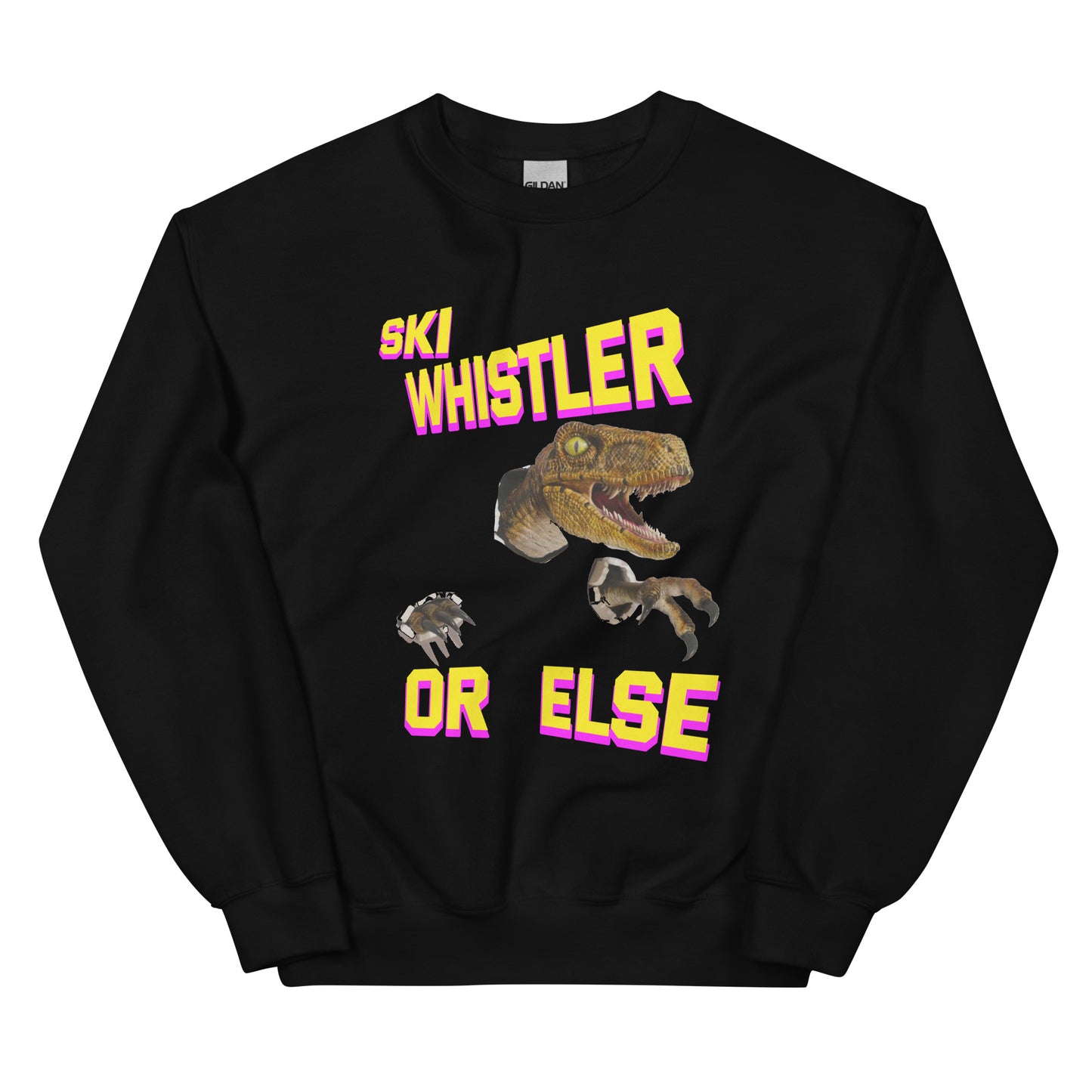 Ski whistler or else t-rex printed crewneck