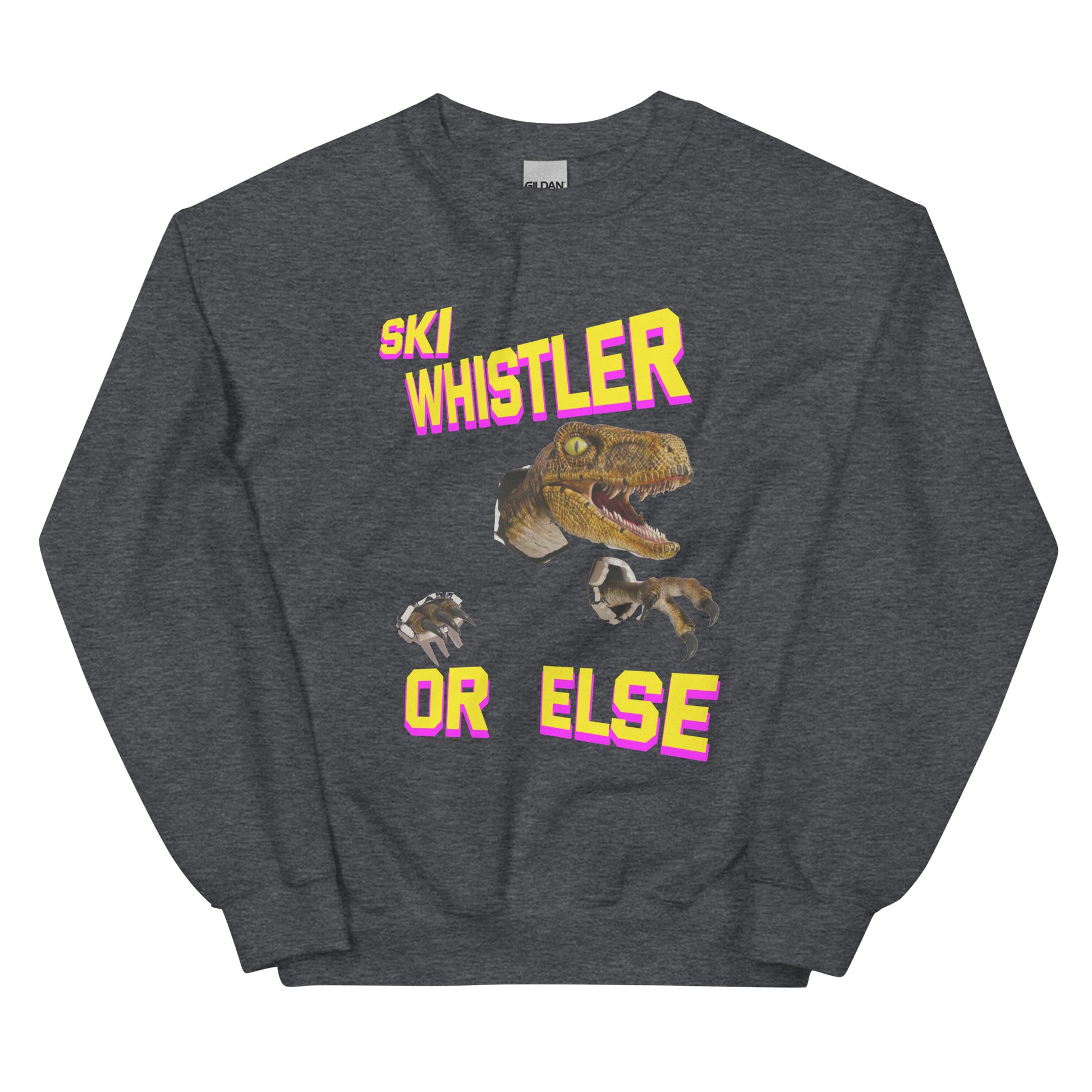 Ski whistler or else t-rex printed crewneck