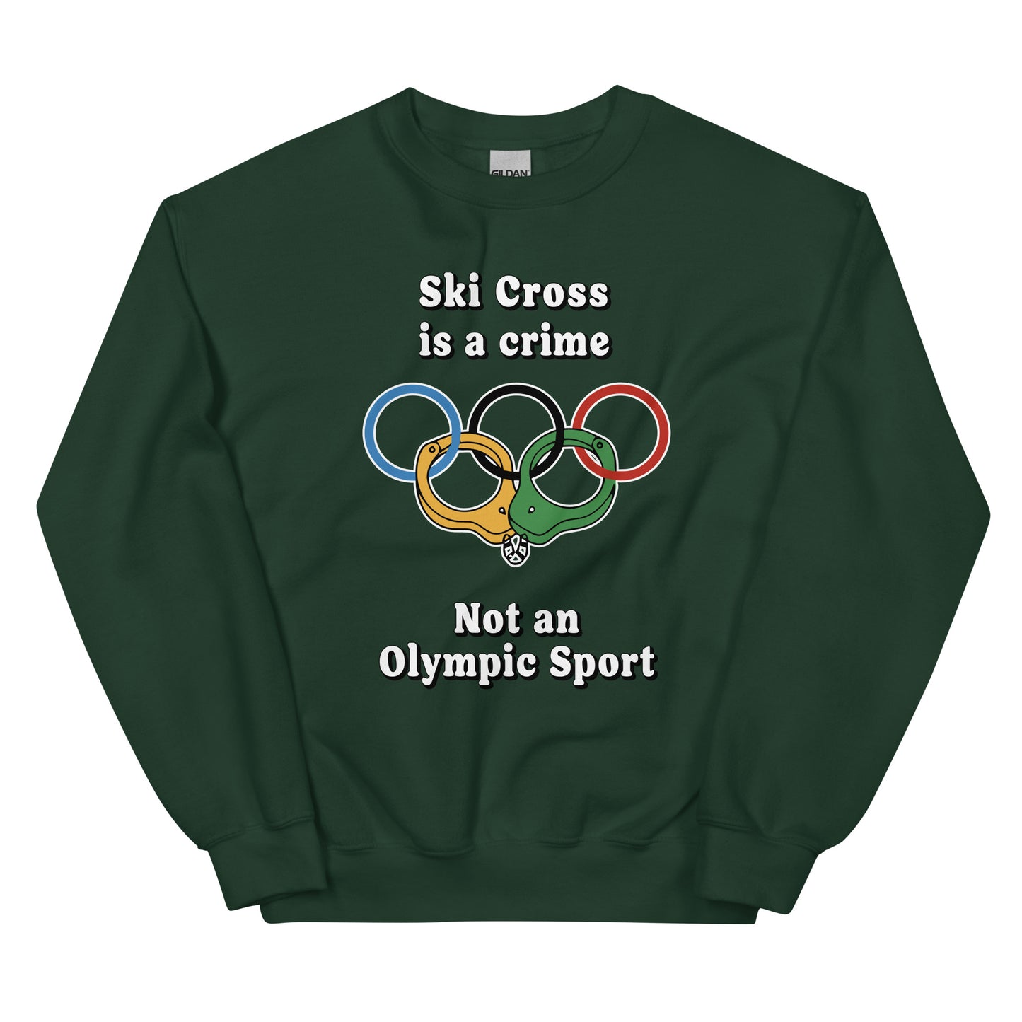 Ski Cross is a Crime Crewneck Sweatshirt