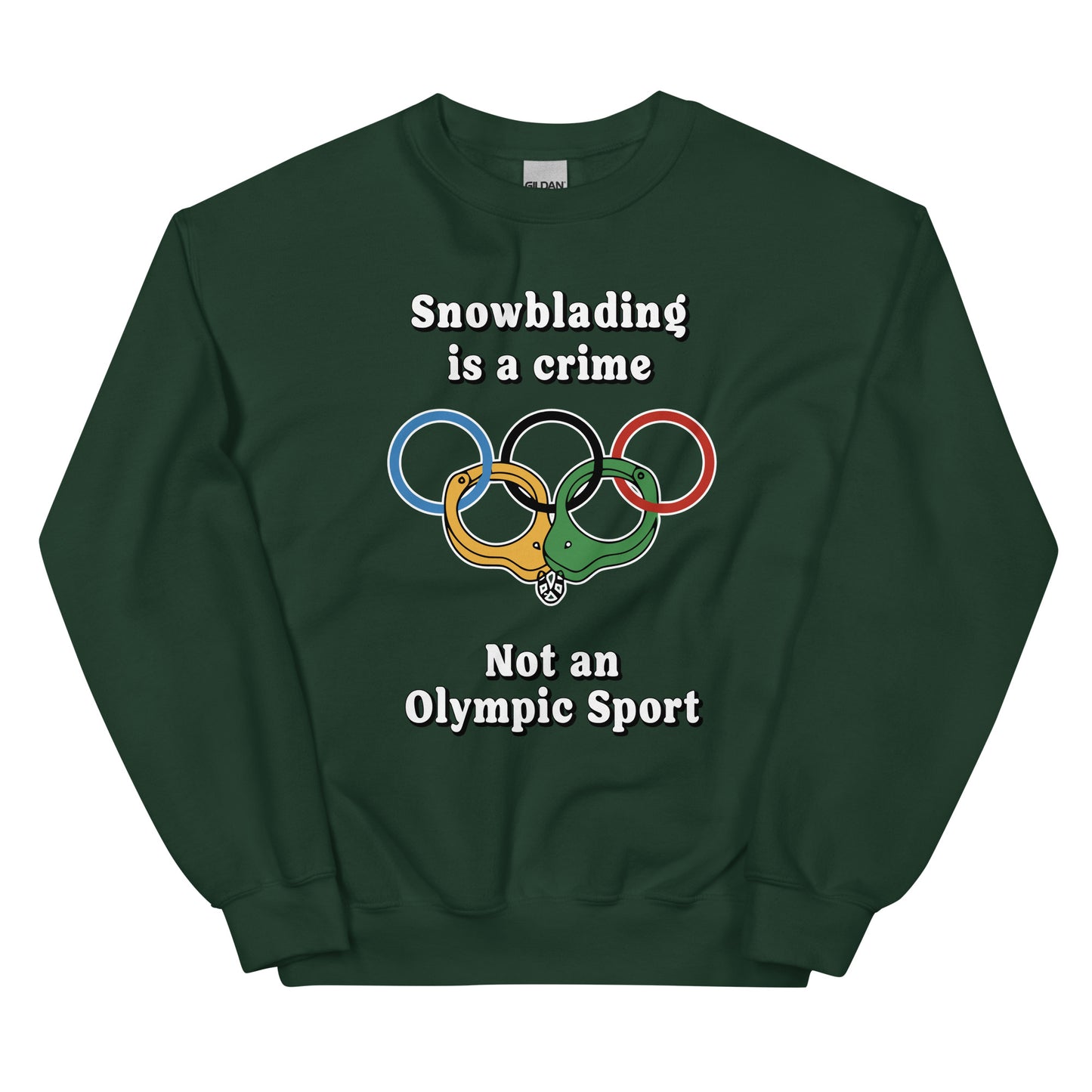 Snowblading is a Crime Crewneck Sweatshirt