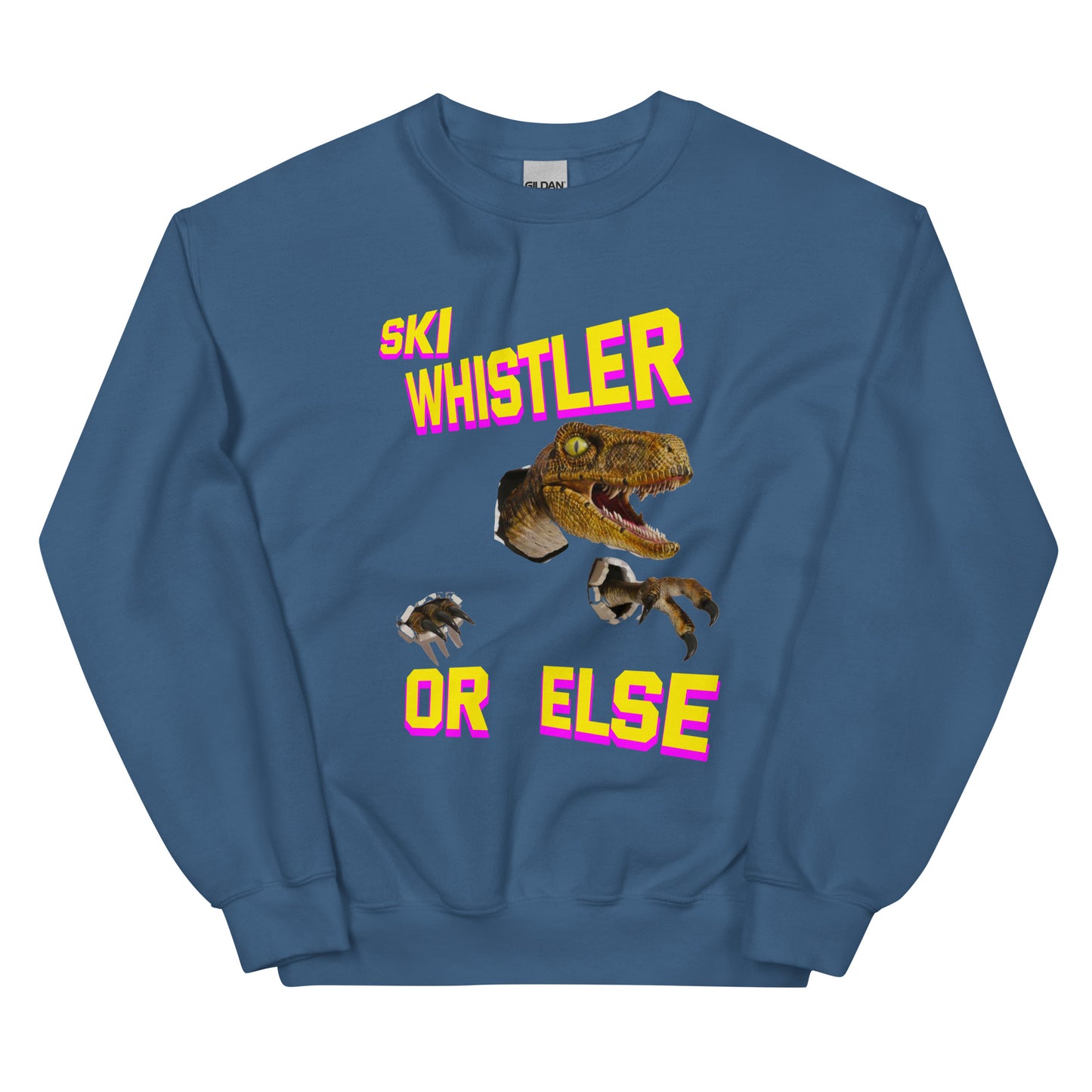 Ski whistler or else t-rex printed crewneck