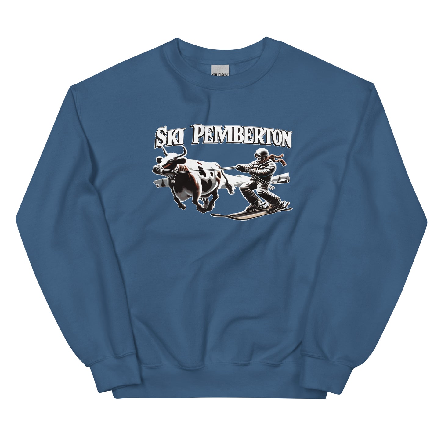 Ski Pemberton Crewneck sweatshirt printed by Whistler Shirts
