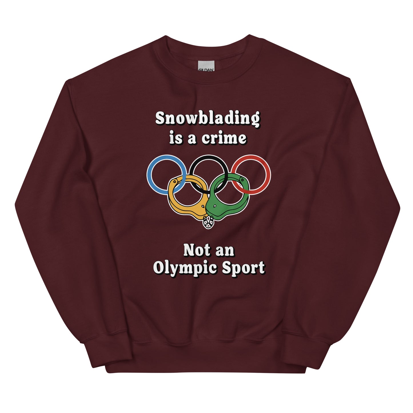 Snowblading is a Crime Crewneck Sweatshirt