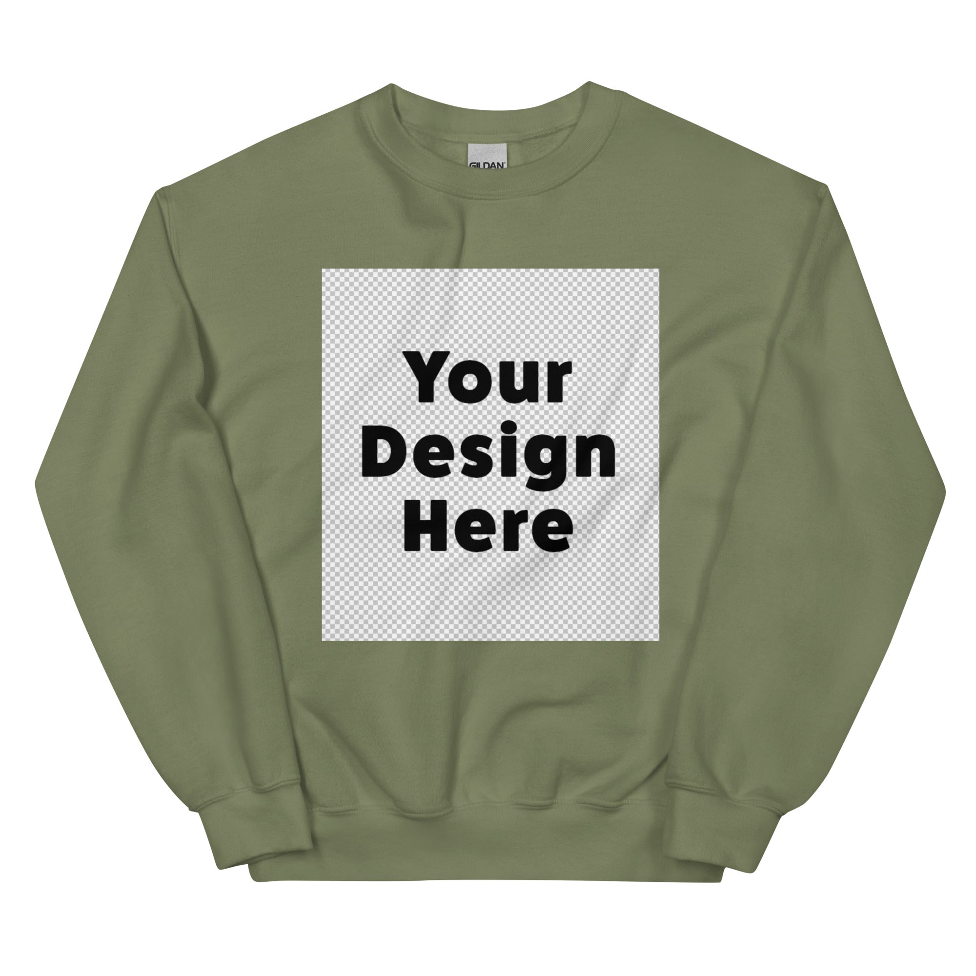 Custom Unisex Crewneck Sweatshirt Upload Your Own Design