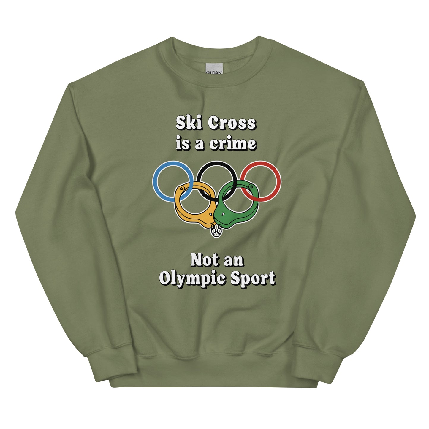 Ski Cross is a Crime Crewneck Sweatshirt