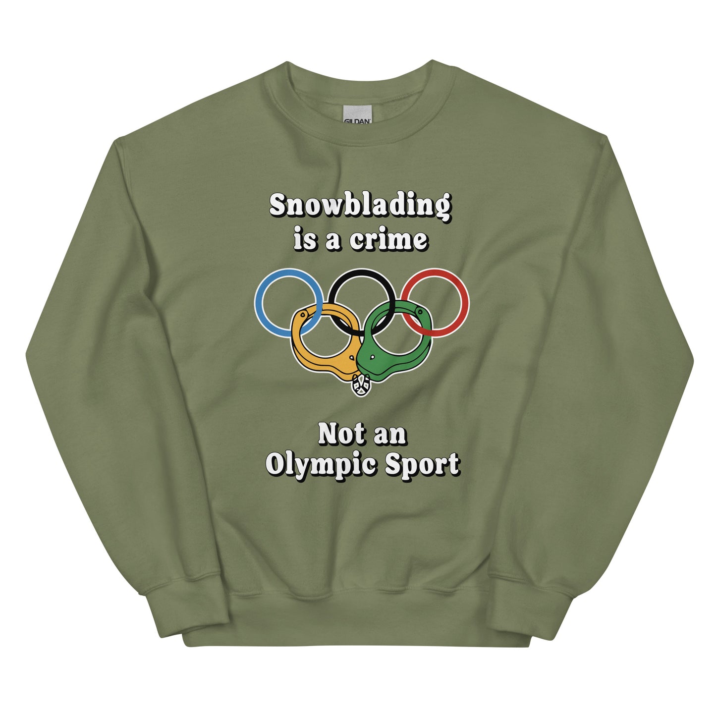 Snowblading is a Crime Crewneck Sweatshirt