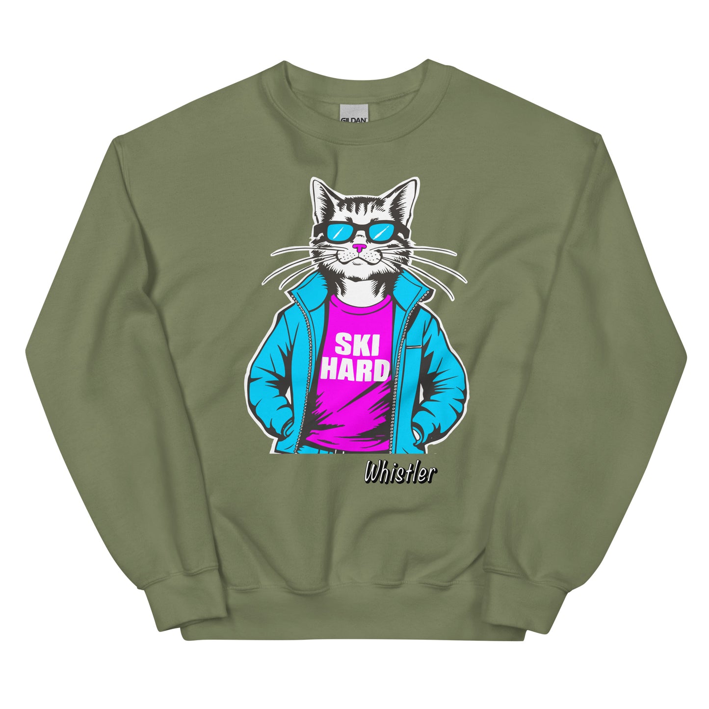 Ski Hard Whistler Crewneck Sweatshirt