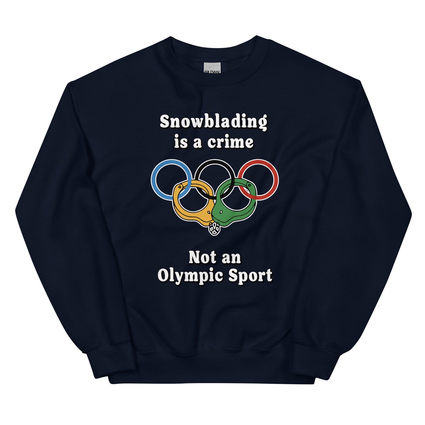 Snowblading is a Crime Crewneck Sweatshirt