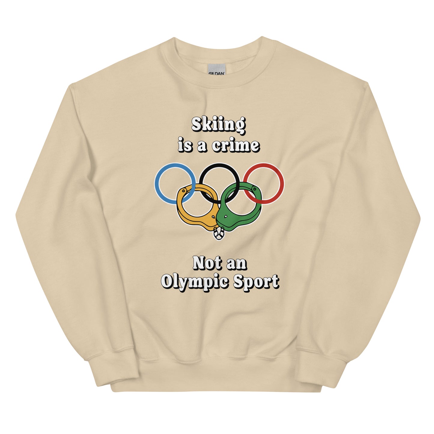 Skiing is a Crime Crewneck Sweatshirt