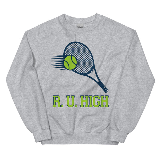R U HIgh Tennis Crewneck Sweatshirt printed by Whistler Shirts