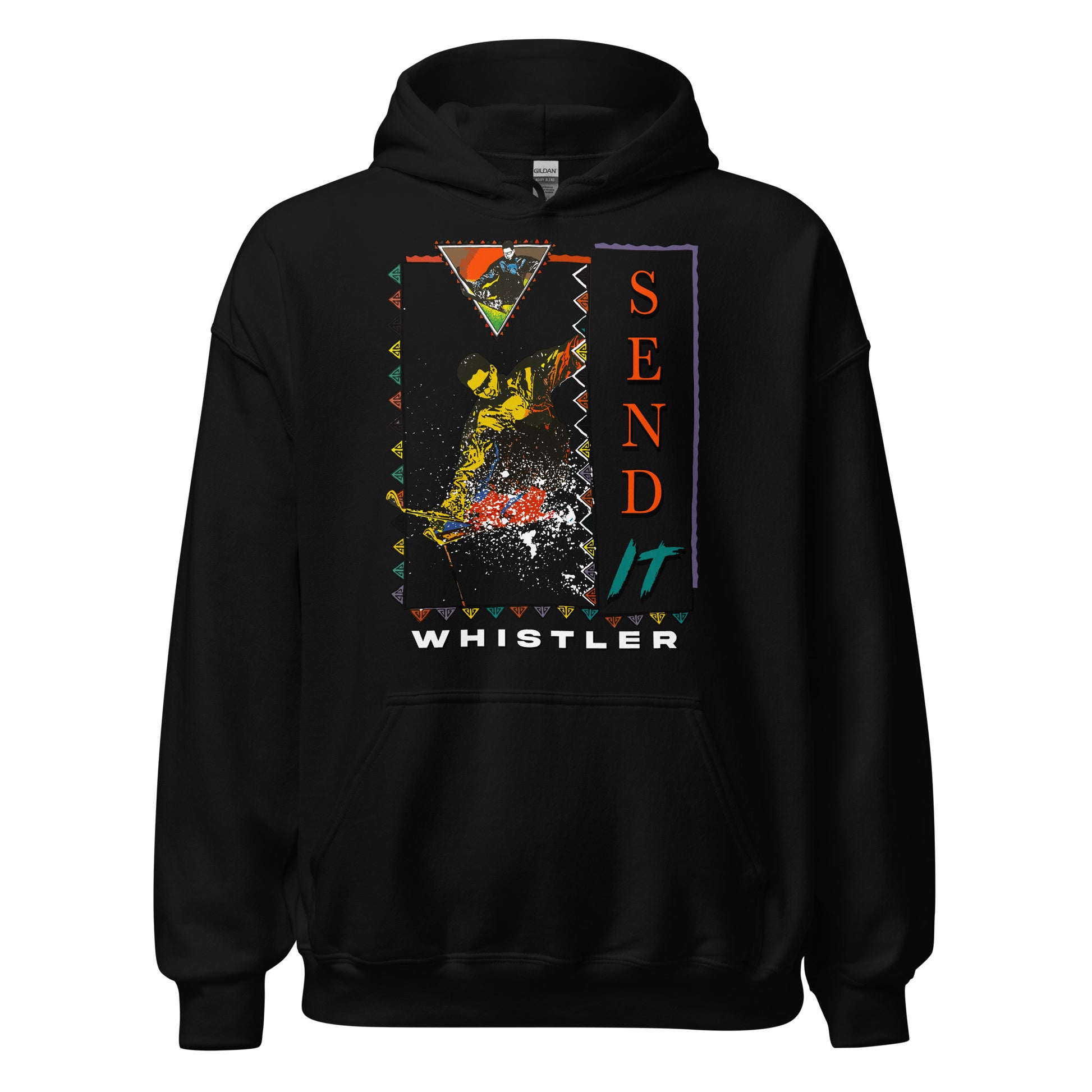 Send it Whistler printed hoodie by Whistler Shirts