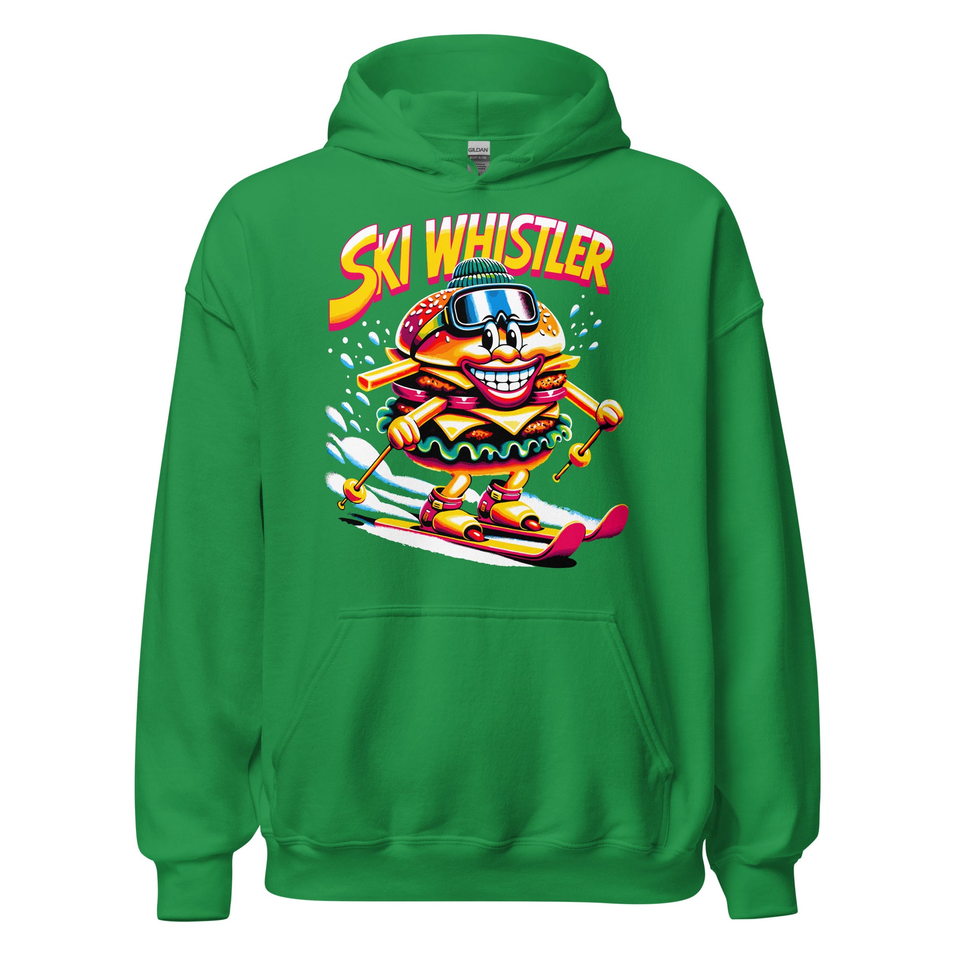Ski Whistler Hamburger Man Hoodie printed by Whistler Shirts
