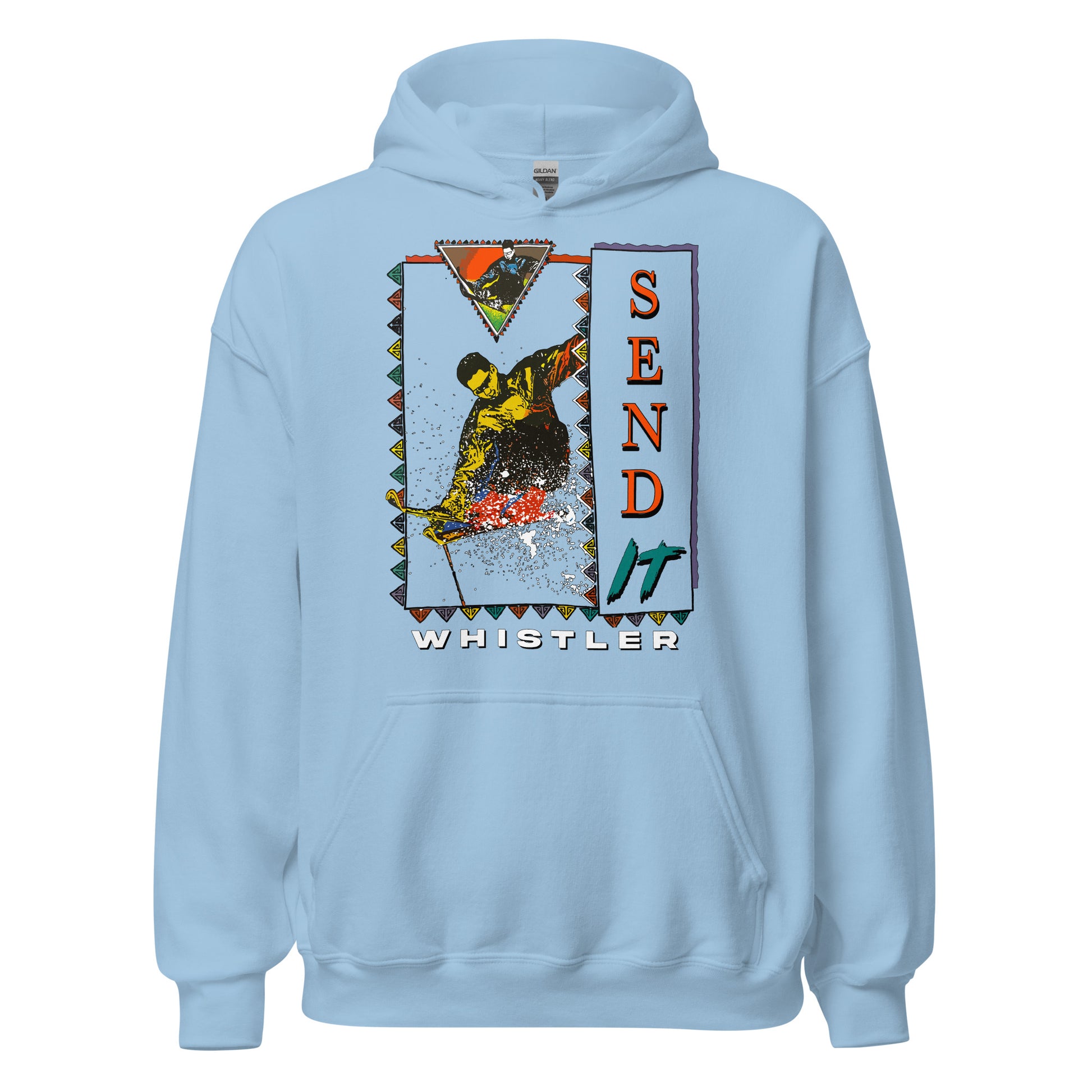 Send it Whistler printed hoodie by Whistler Shirts