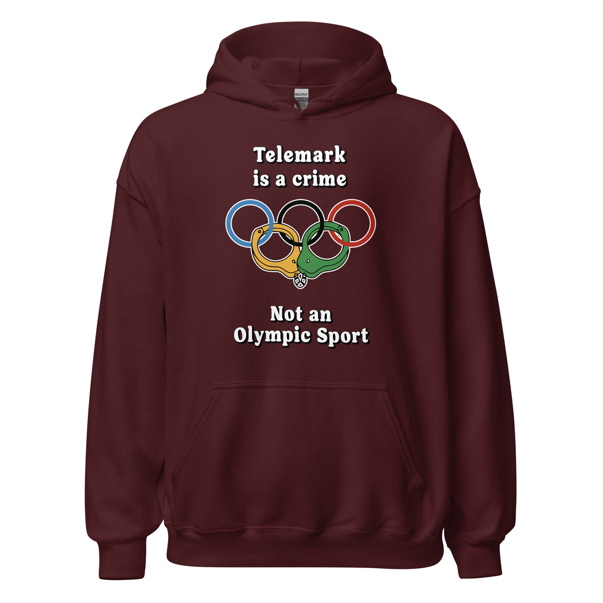 Telemark is a crime not an olympic sport design printed by Whistler Shirts