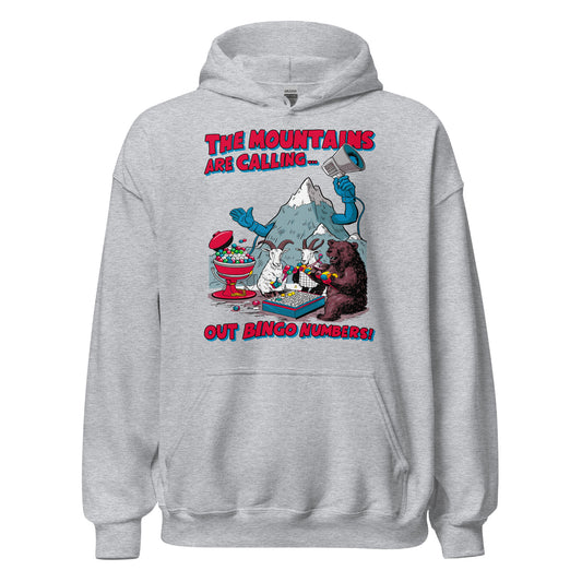 The Mountain Is Calling Out Bingo Numbers Hoodie