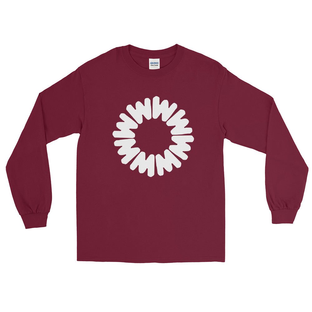 Retro whistler logo printed on long sleeve t-shirt