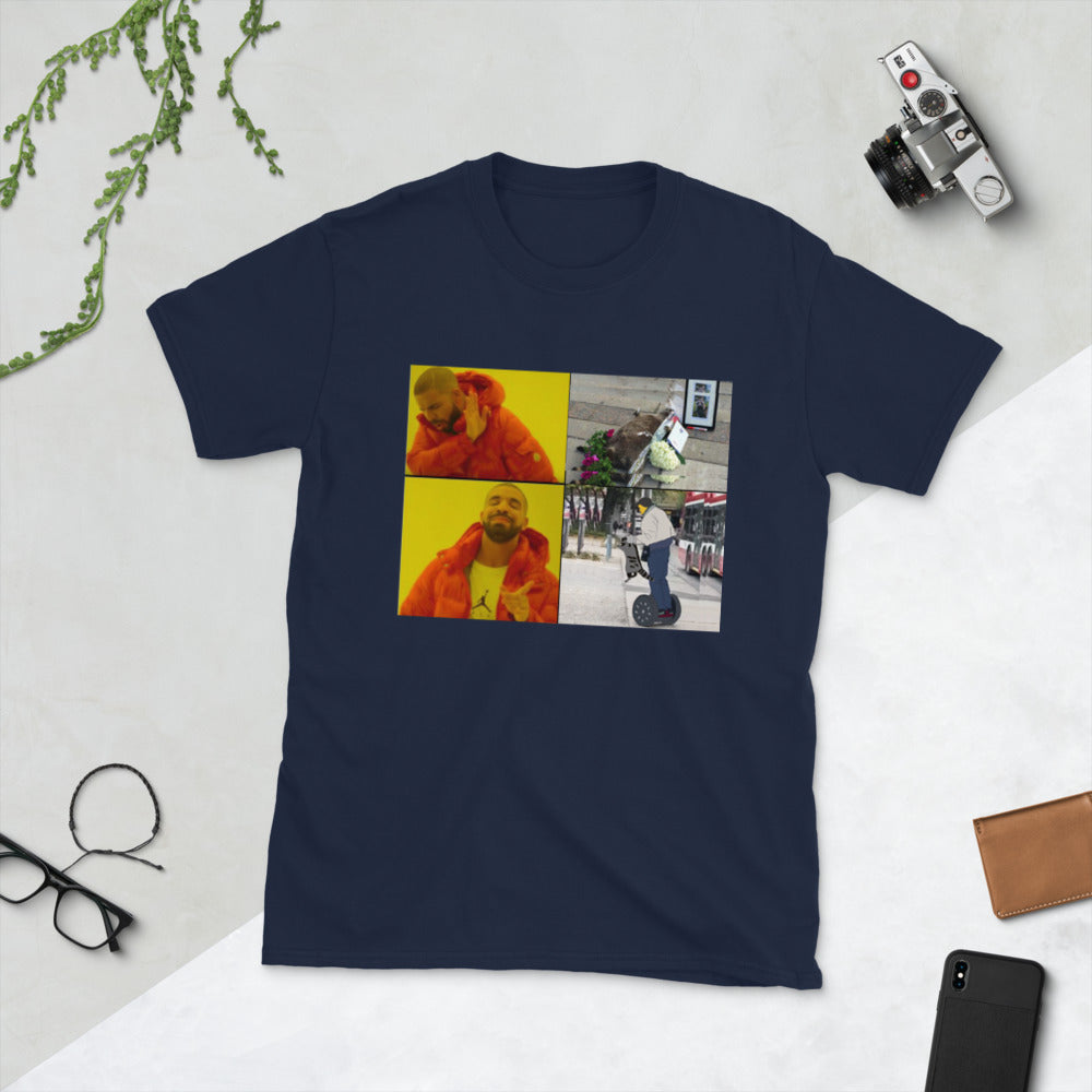 Drake meme printed t-shirt