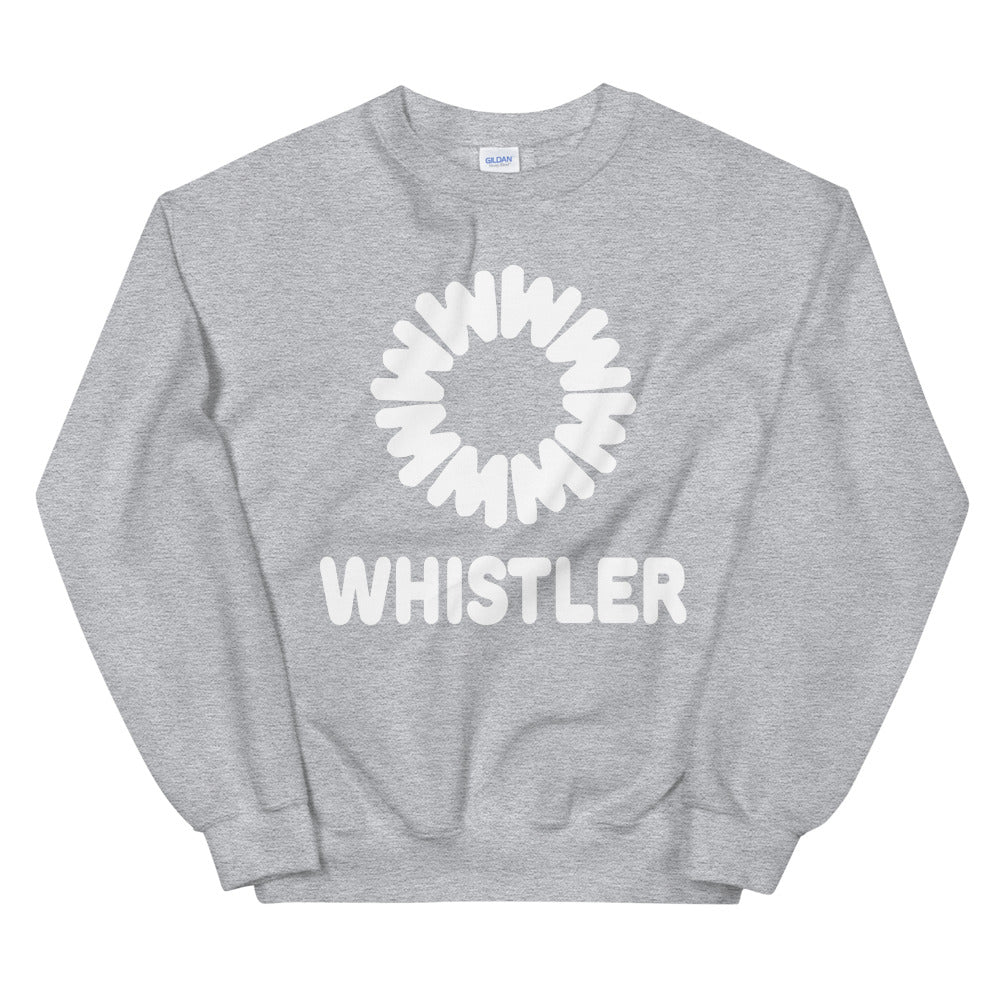 Whistler retro logo printed crewneck