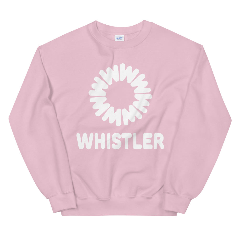 Whistler retro logo printed crewneck