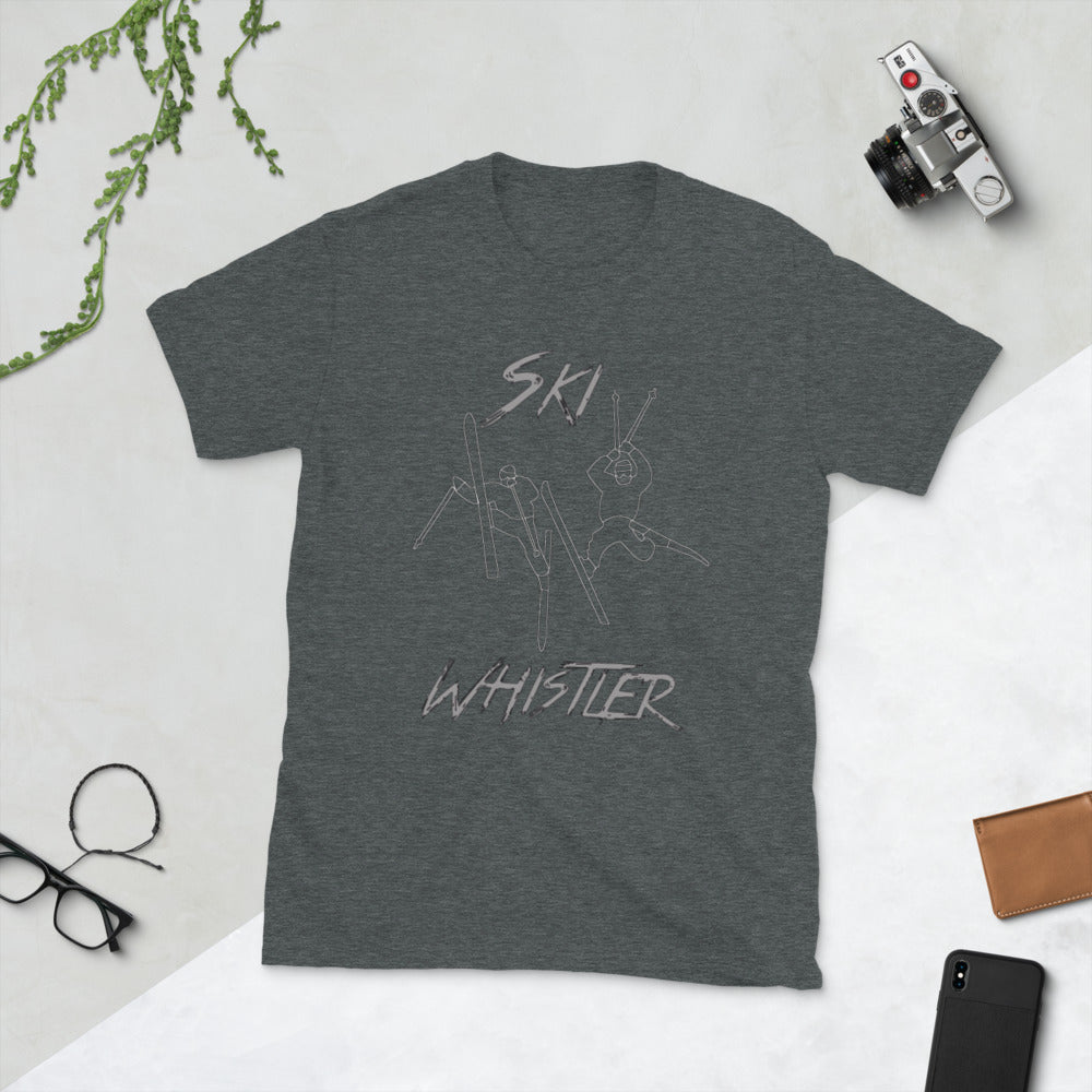 Ski whistler double daffy printed t-shirt