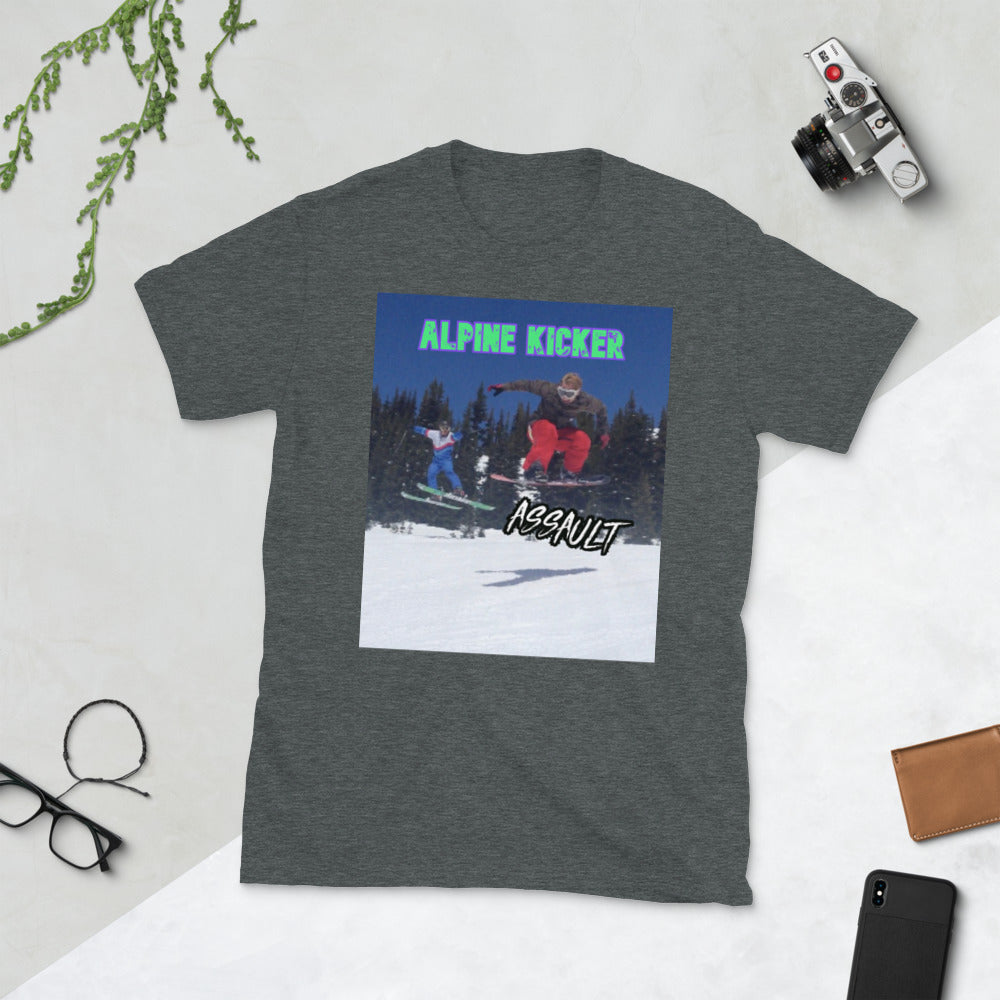 alpine kicker assault photo printed on tshirt
