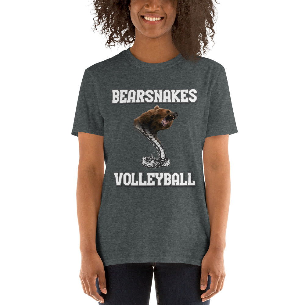 bearsnakes volleyball printed tshirt