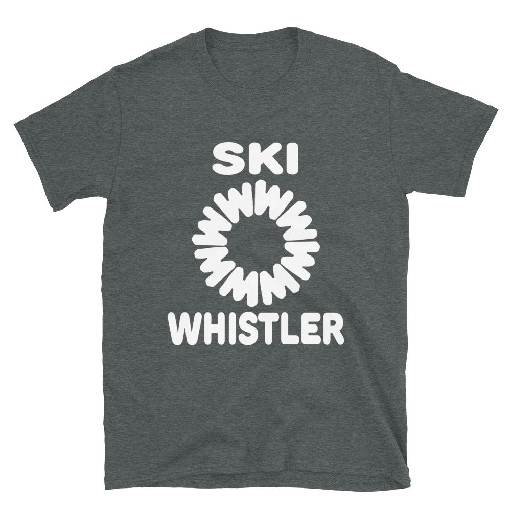 Ski Whistler retro logo printed t-shirt