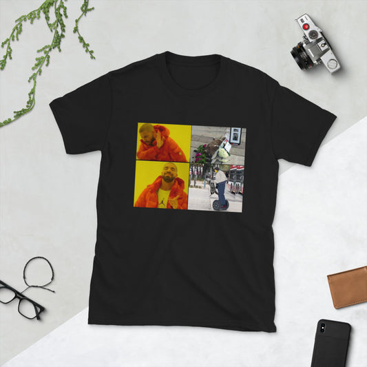 Drake meme printed t-shirt