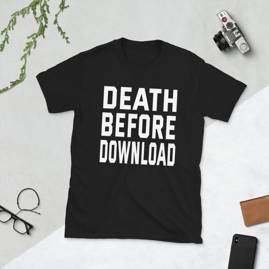 death before download printed t-shirt