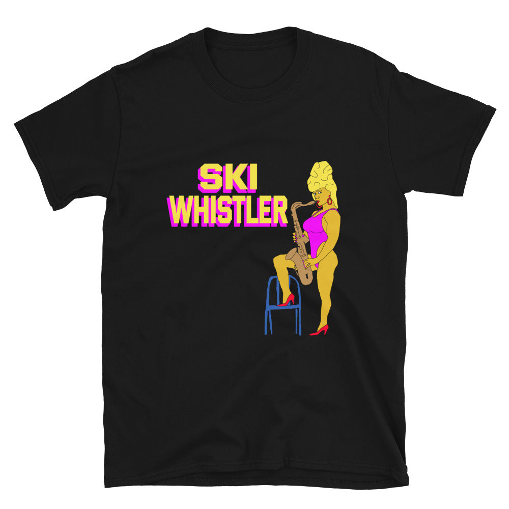 Ski Whistler printed t-shirt black