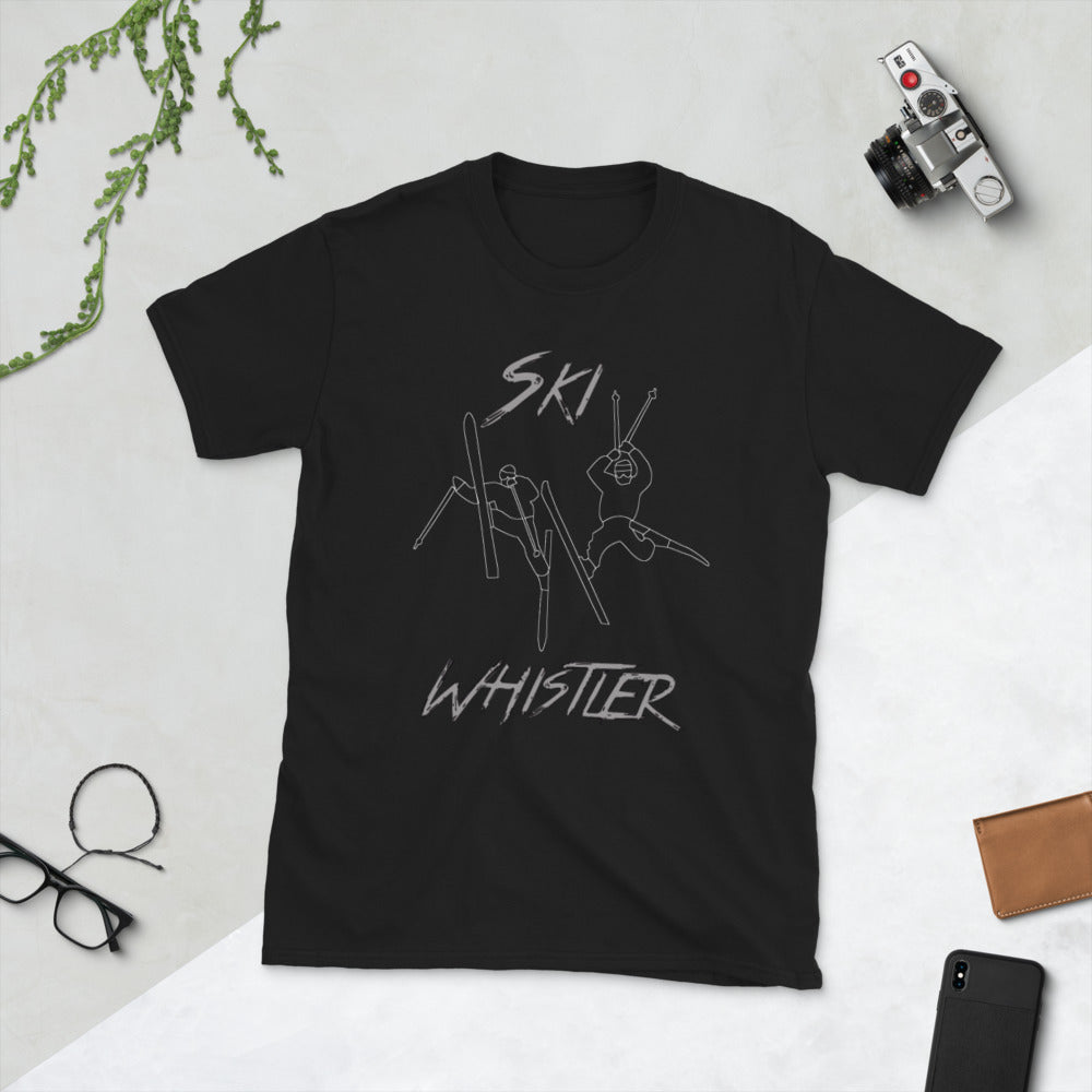 Ski whistler double daffy printed t-shirt