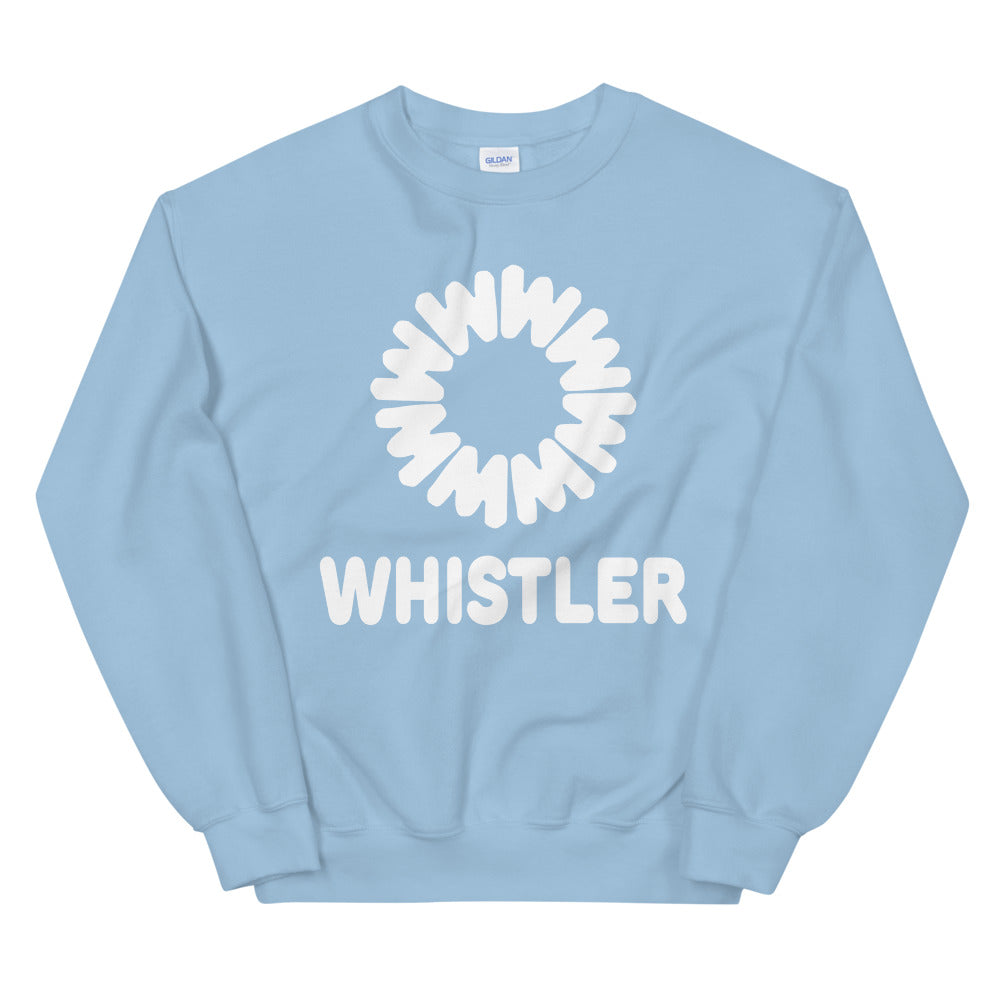 Whistler retro logo printed crewneck