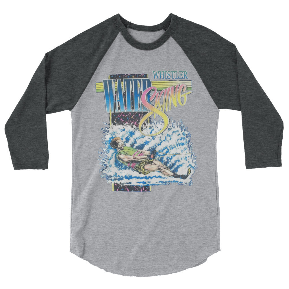 Whistler water skiing print 3/4 sleeve shirt