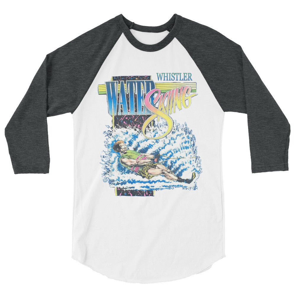 Whistler water skiing print 3/4 sleeve shirt