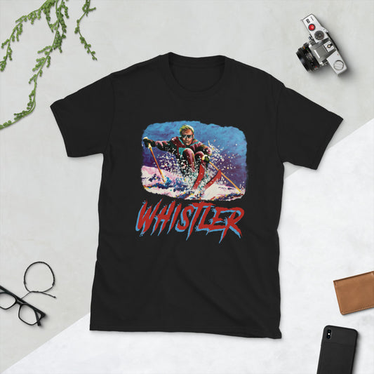 Whistler skier printed t-shirt